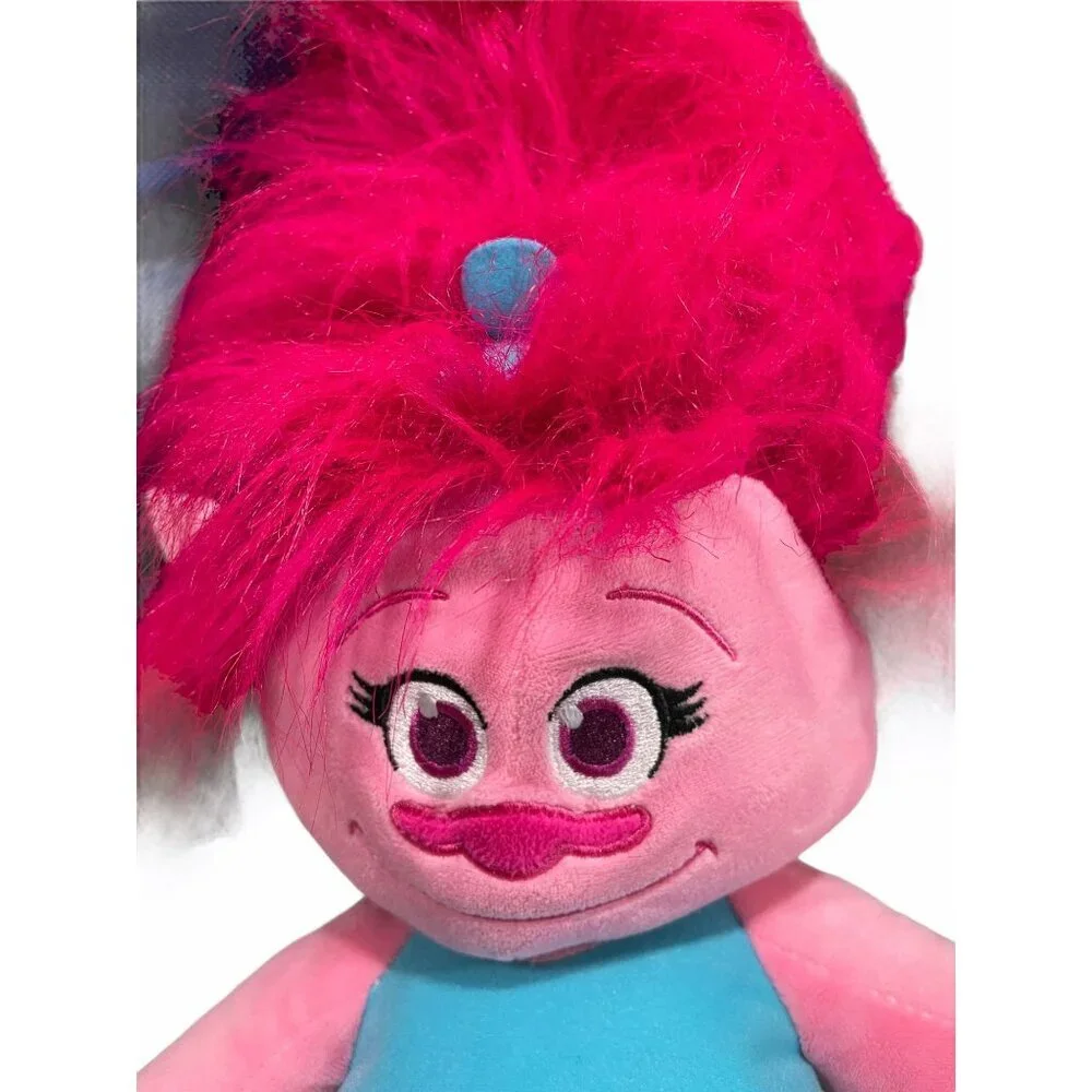 Build-A-Bear Workshop Trolls Poppy Plush Doll Pink Blue 24